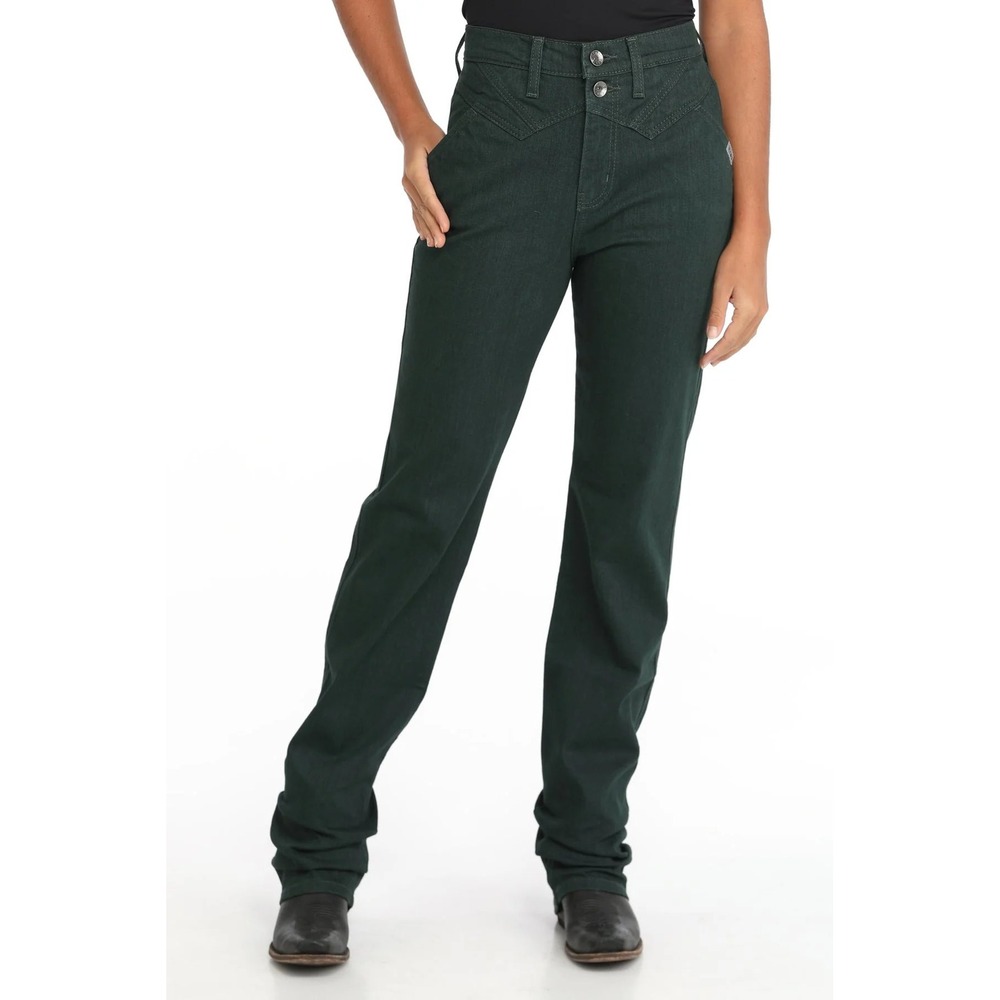 Vintage Rockies Bareback High Rise Western Jeans Forest Green 26 X-Long